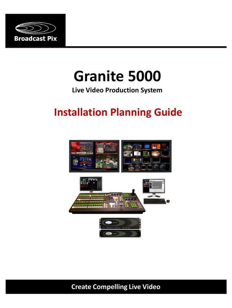 Broadcast Pix Granite 5000 Installation planning guide