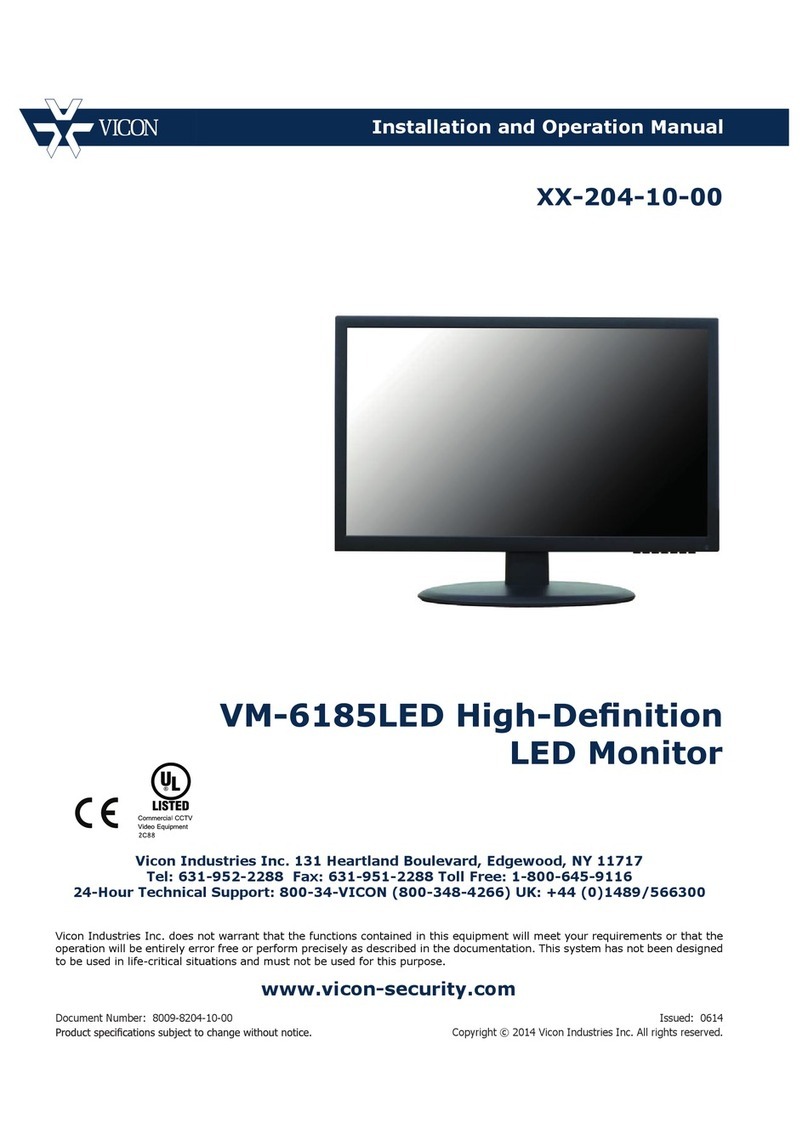 Vigon VM-6185LED Installation and operation manual