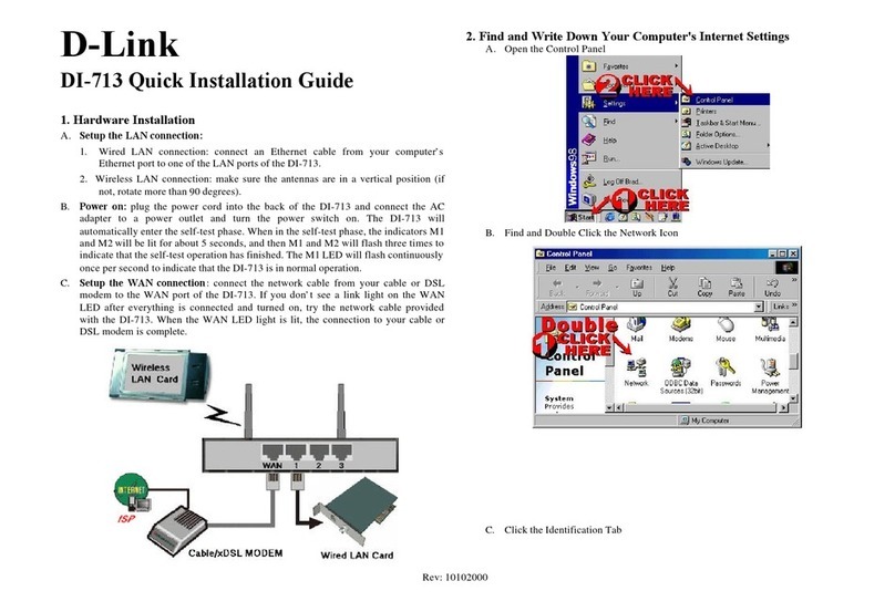 D-Link DI-713 User manual D-Link DI-713 User manual
