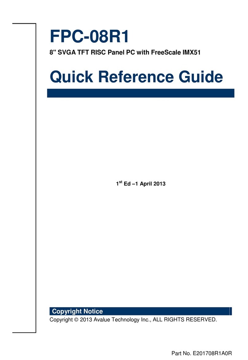 Avalue Technology FPC-08R1 User manual