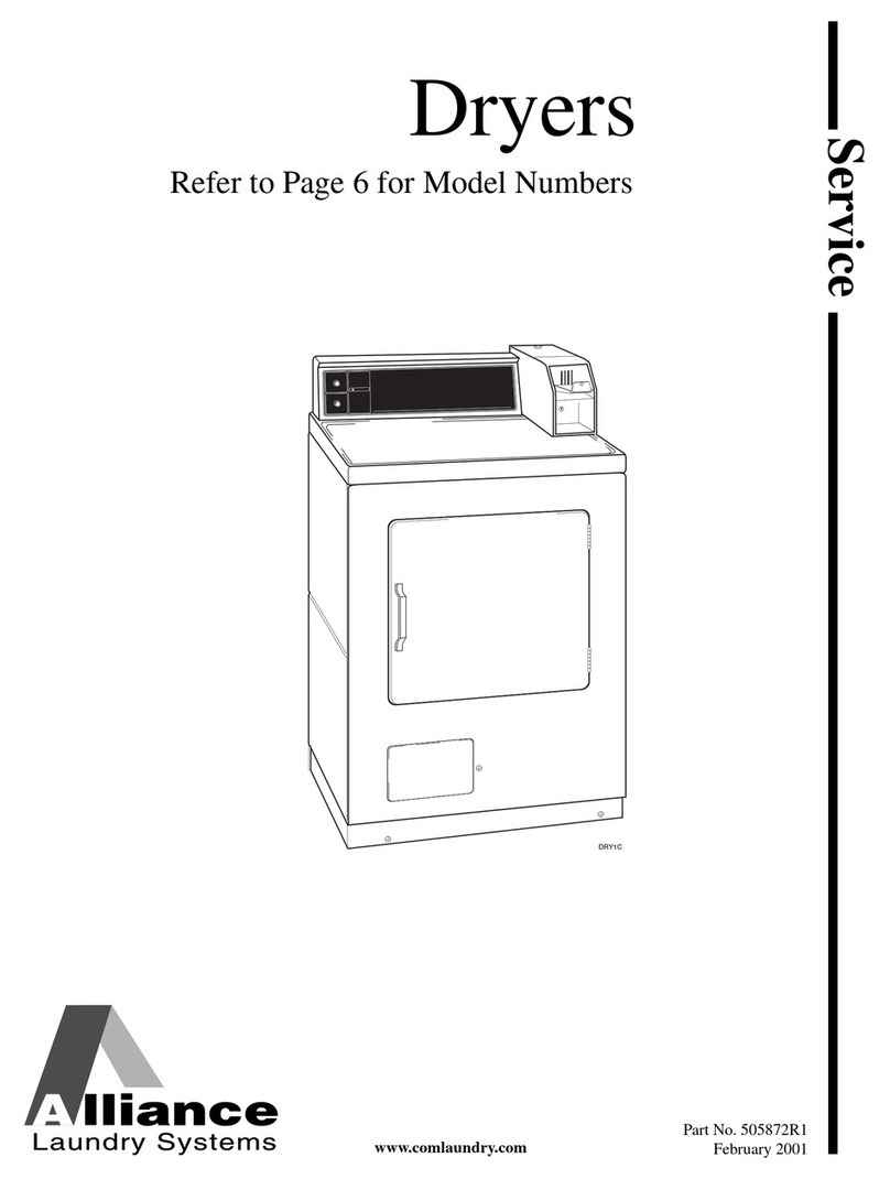 Alliance Laundry Systems EE1010 Service manual