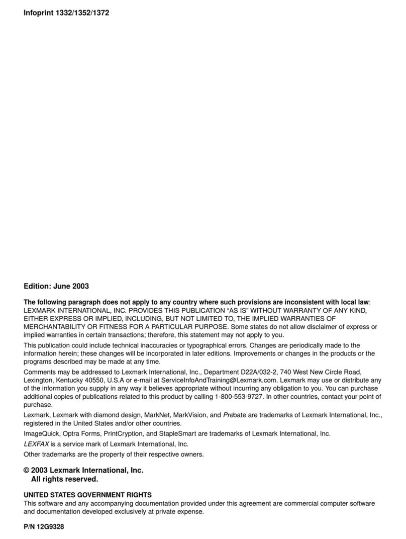 Lexmark Infoprint 1332 User manual
