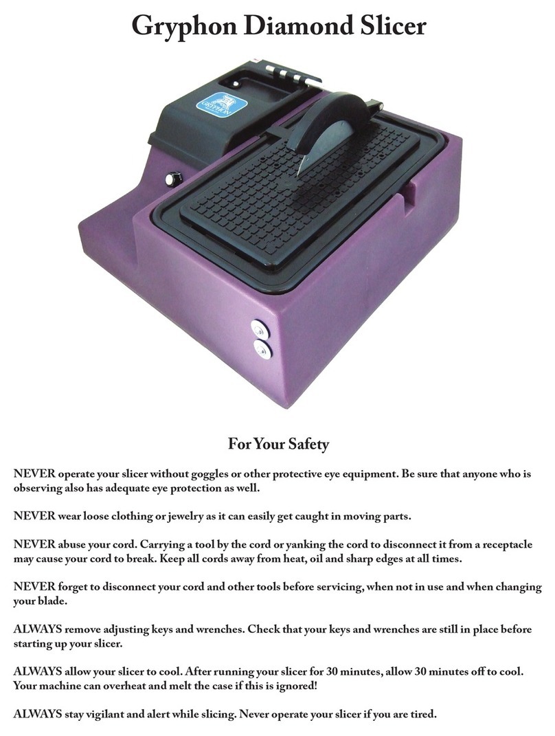 Gryphon Diamond Slicer User manual