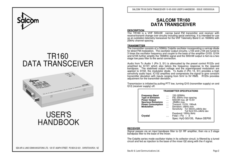 Salcom TR160 User handbook