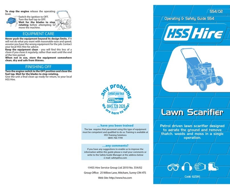 HSS Hire 554 Troubleshooting guide