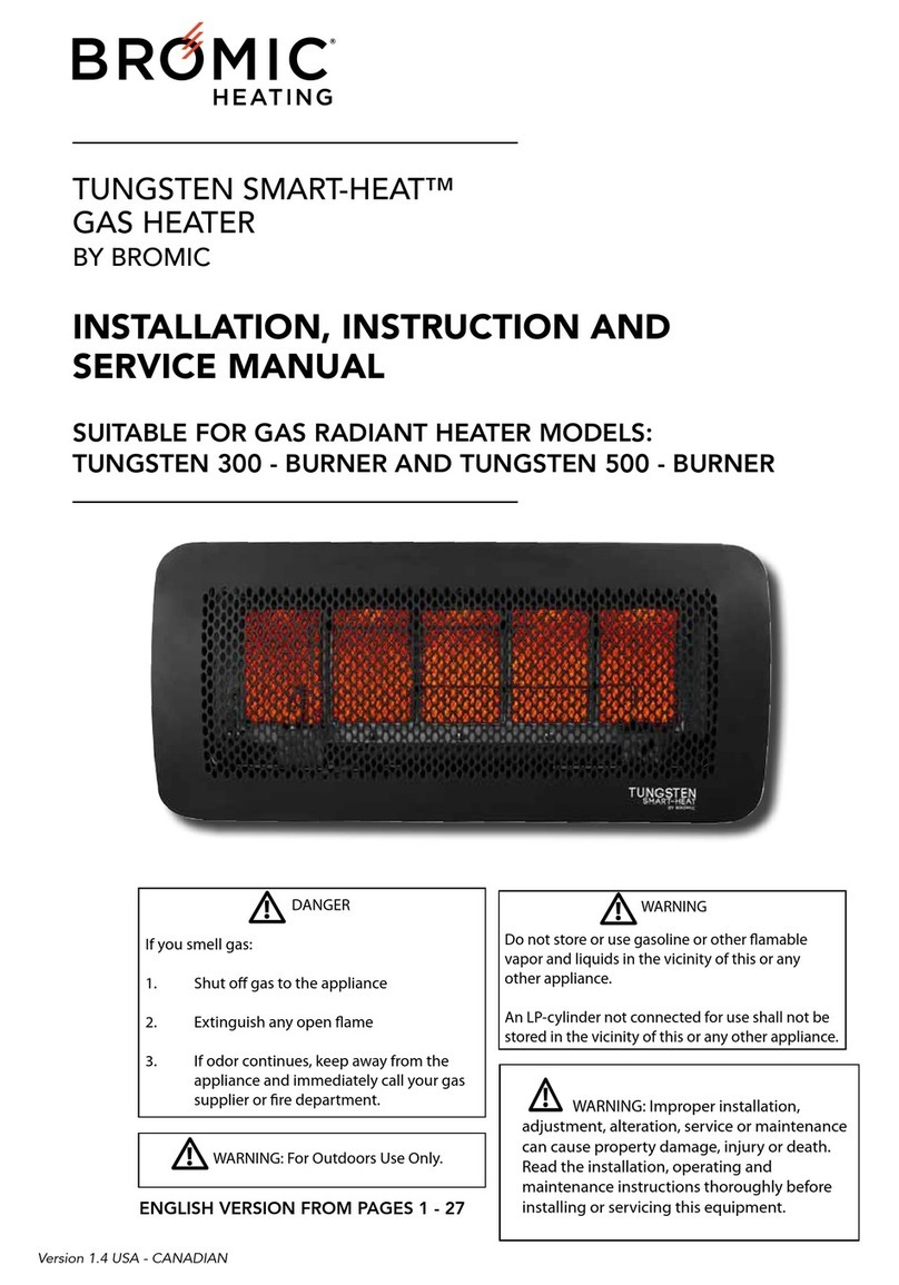 Bromic Heating TUNGSTEN 300 Troubleshooting guide