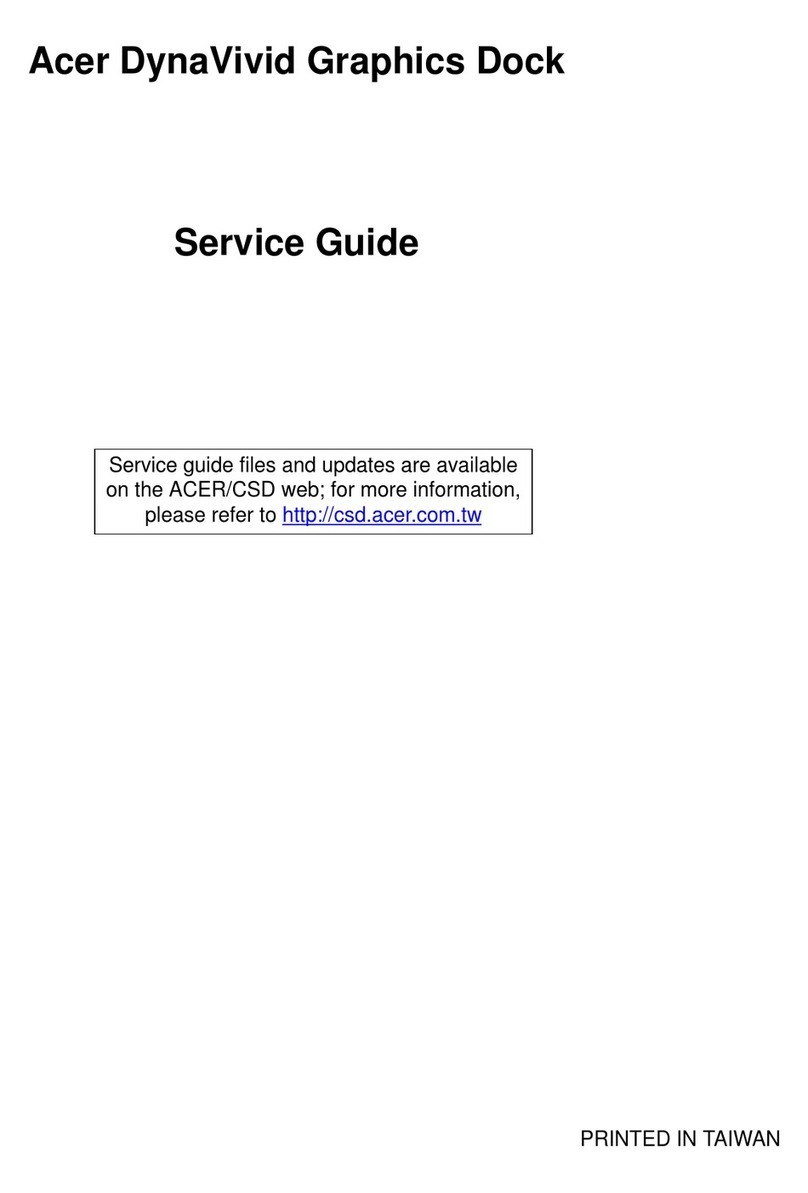 Acer DynaVivid Graphics Dock Service guide