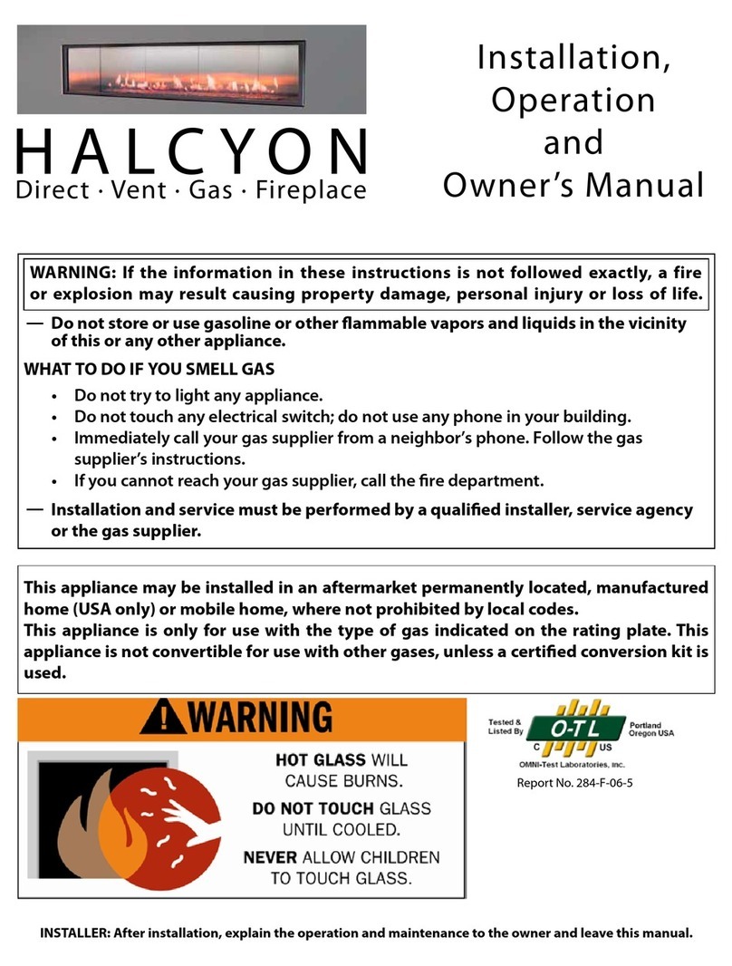 Halcyon H50-01-NG Installation, operation and owner's manual
