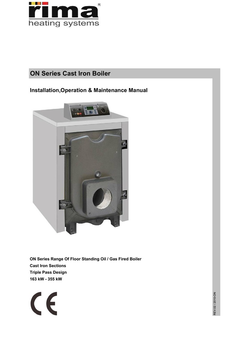 Rima Heating Systems ON Series Installation, operation & maintenance manual