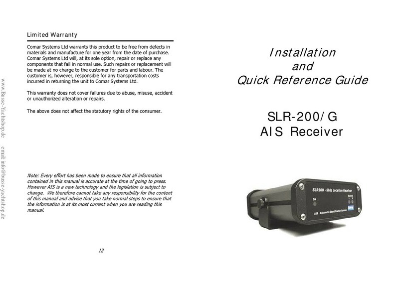 Comar Systems SLR-200 Installation and quick reference guide