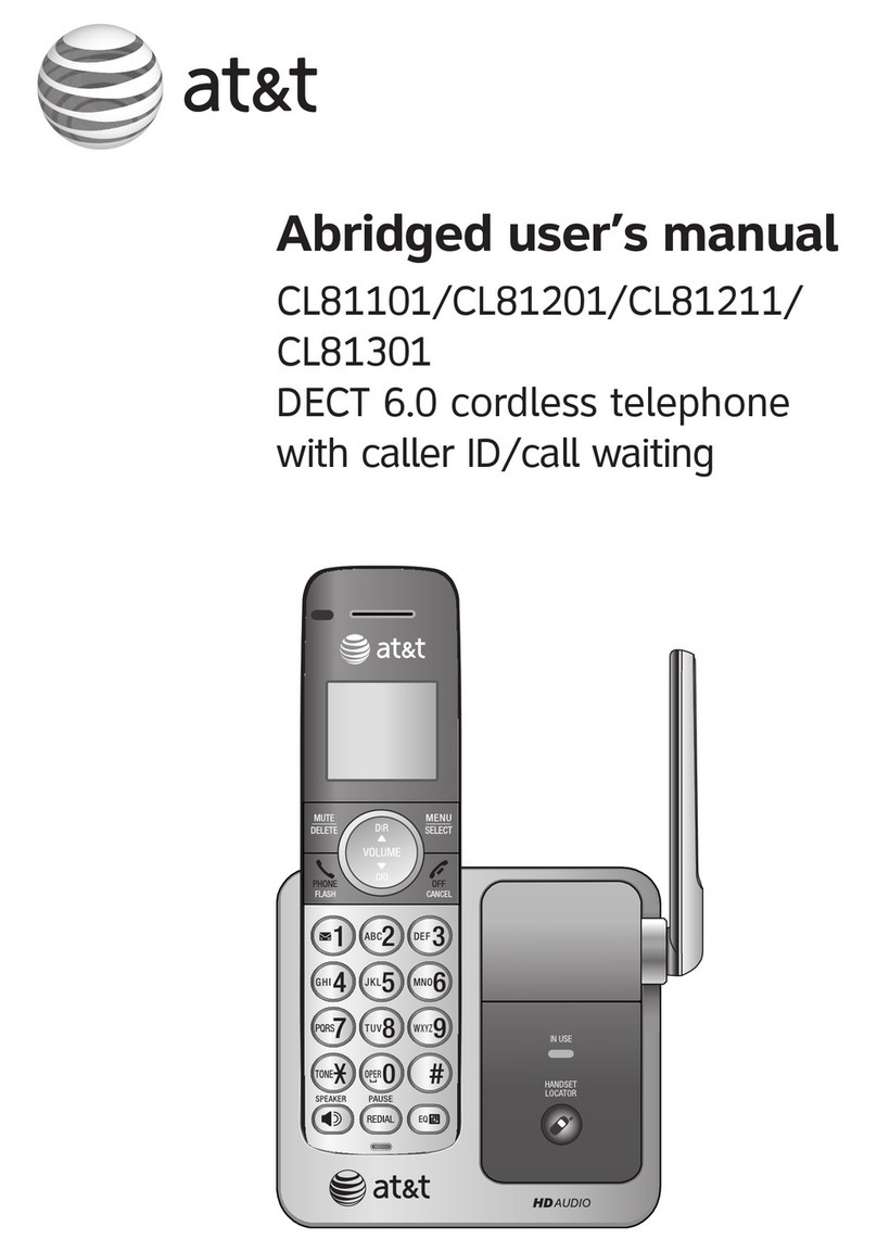 AT&T CL81101 User manual