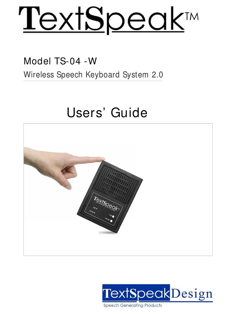 TextSpeak TS-04-W user guide