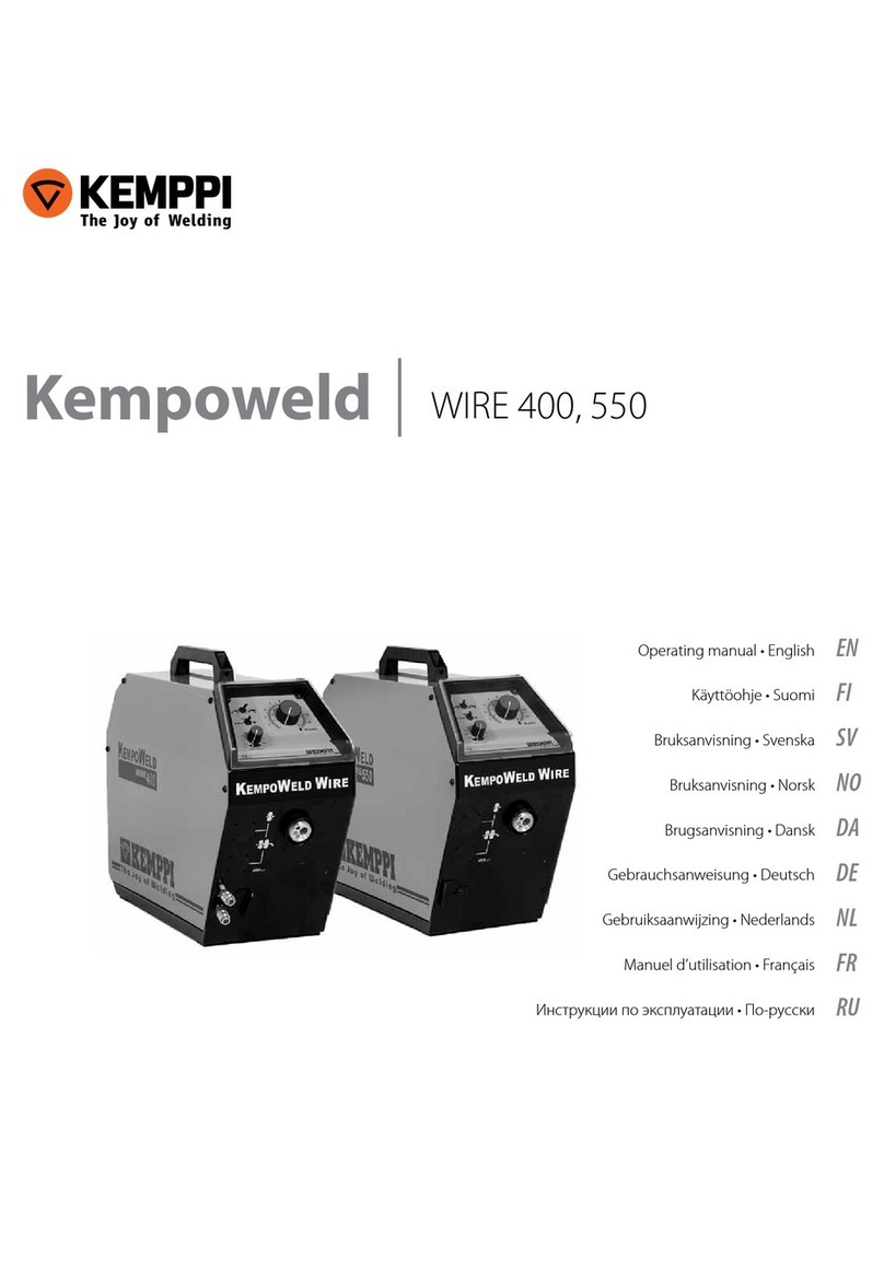 Kemppi KEMPOWELD WIRE 400 User manual Kemppi KEMPOWELD WIRE 400 User manual