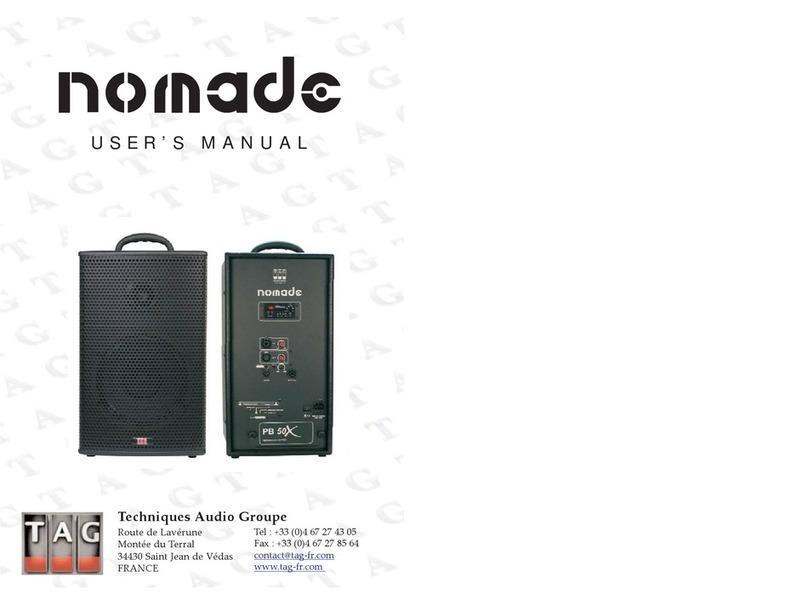 TAG Nomade User manual
