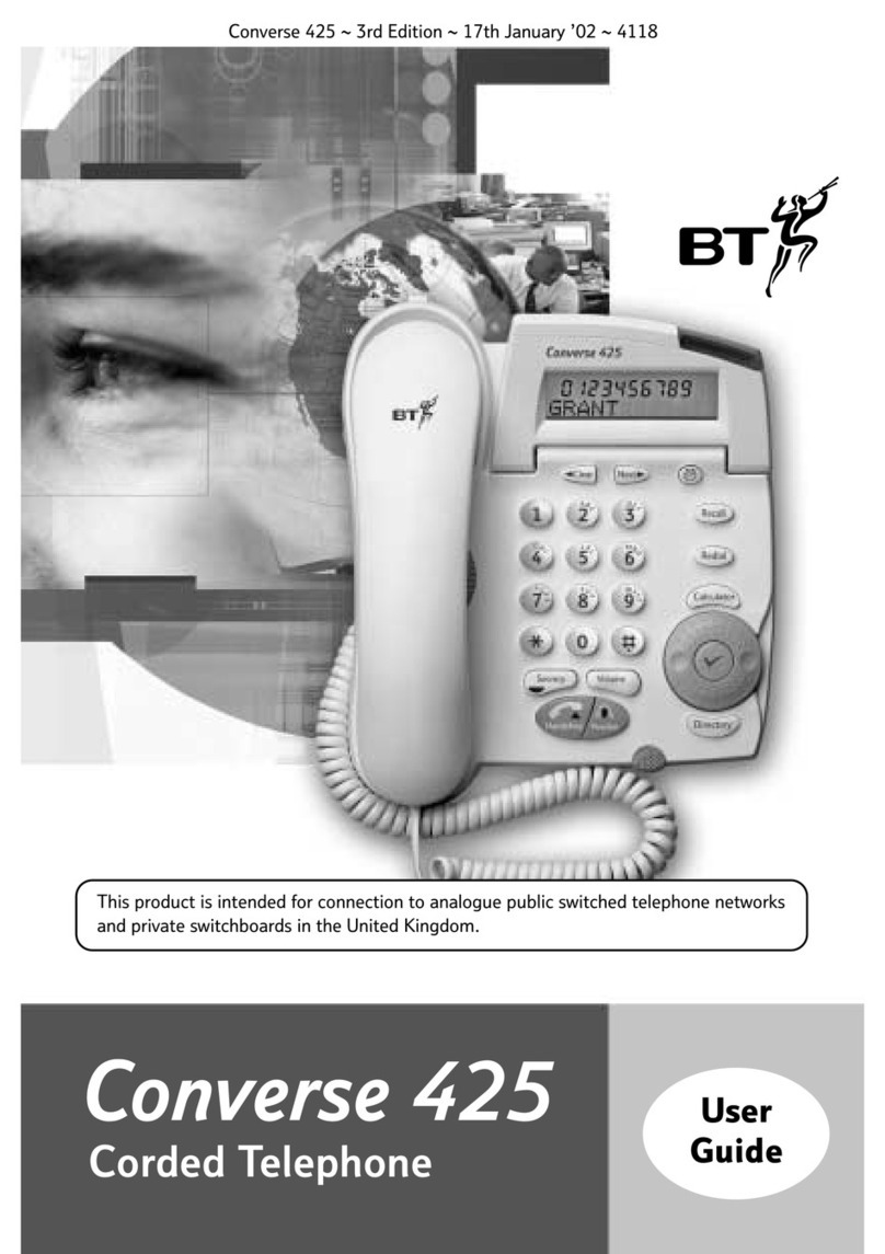 BT CONVERSE 425 User manual