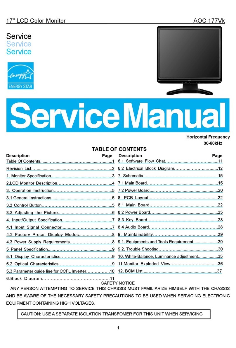 AOC 177Vk User manual