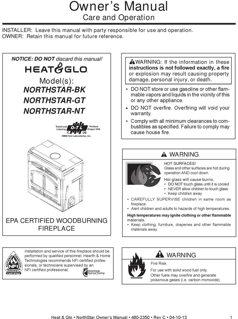 Heat & Glo NORTHSTAR-BK owner's manual