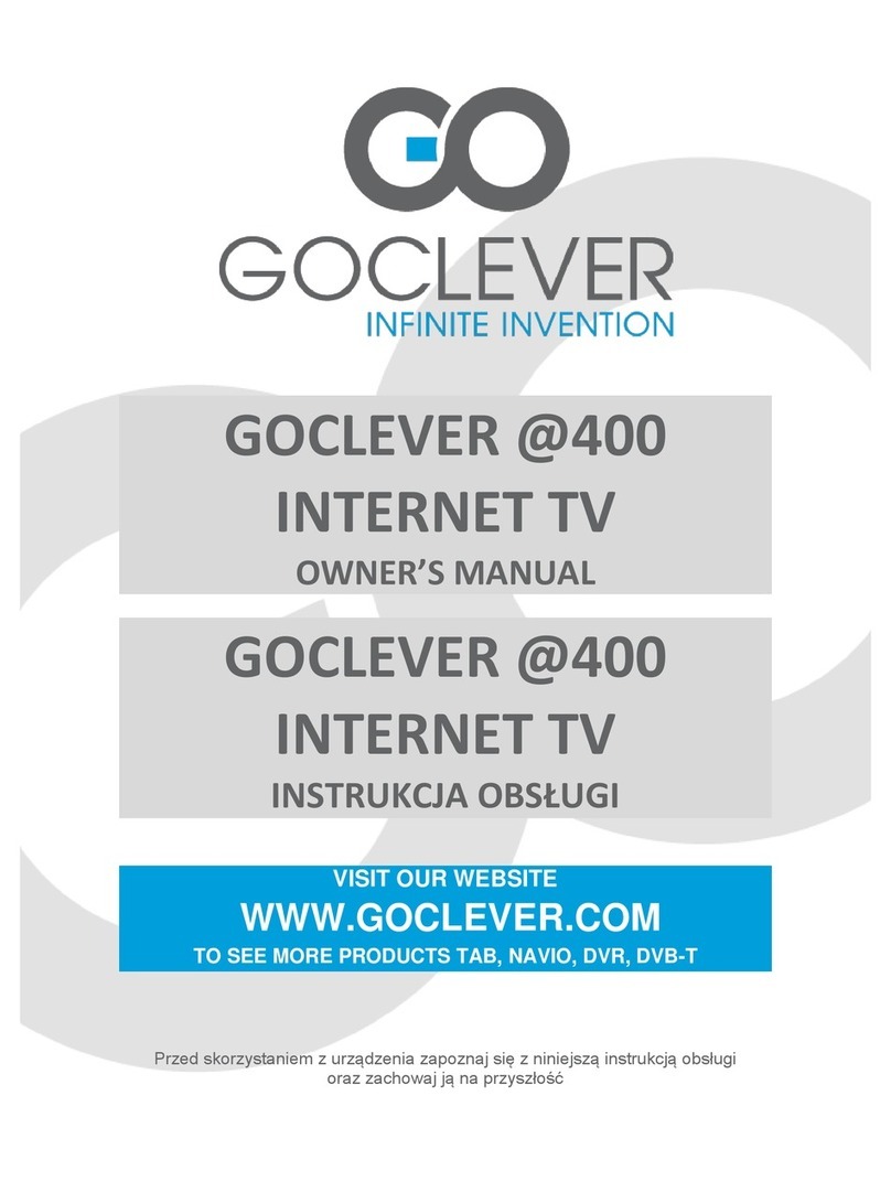 Go Clever @400 INTERNET TV owner's manual