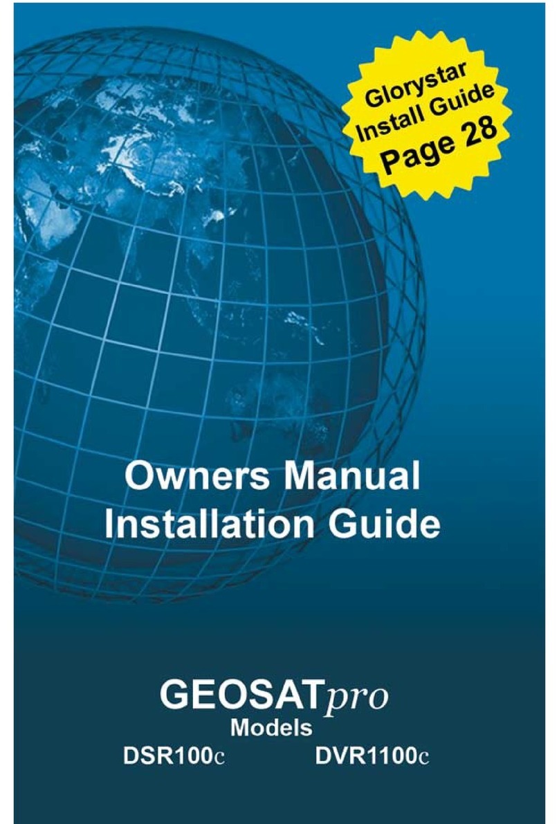 GEOSATpro DSR100c Owners manual and instruction guide