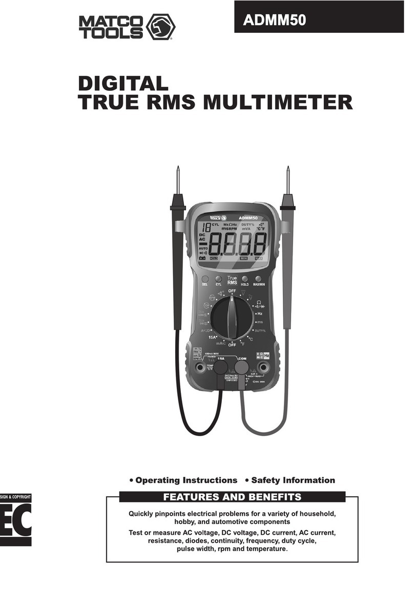 Matco Tools ADMM50 User manual