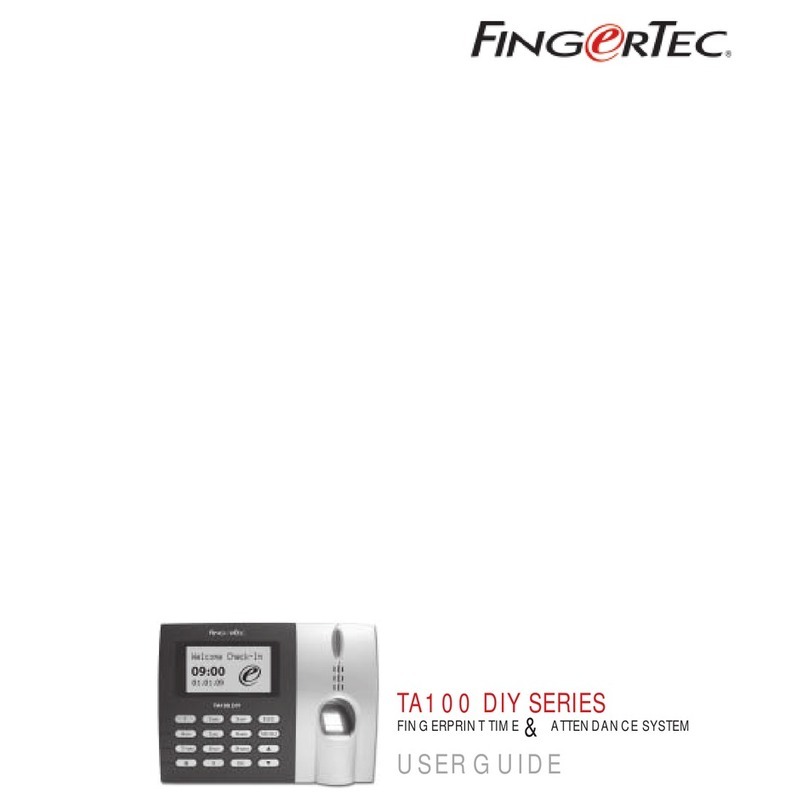 FingerTec TA100 DIY SERIES User manual