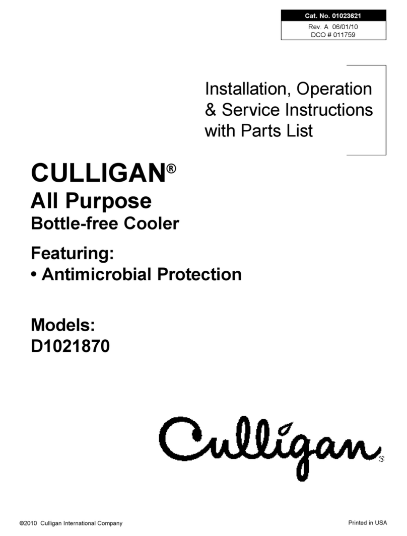 Culligan D1021870 Installation & operation manual