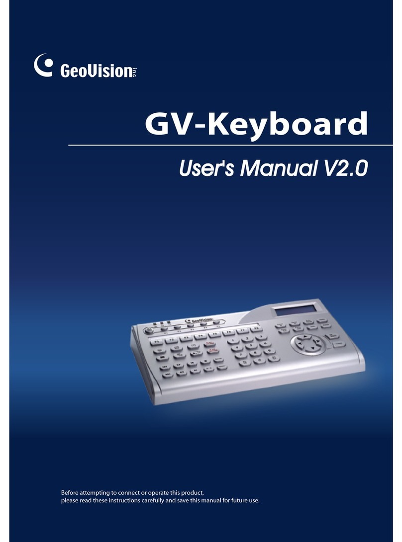 GeoVision GV-Keyboard user manual