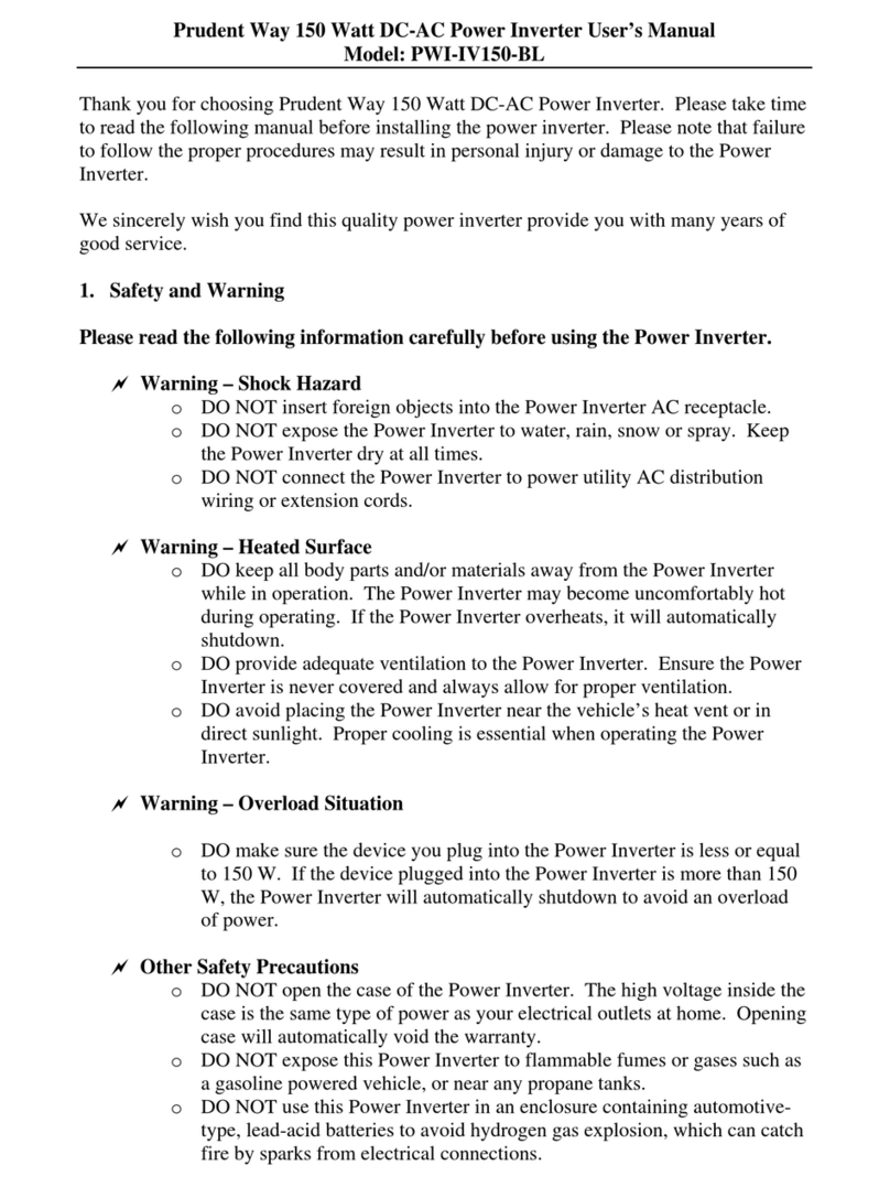 Prudent Way PWI-IV150-BL user manual