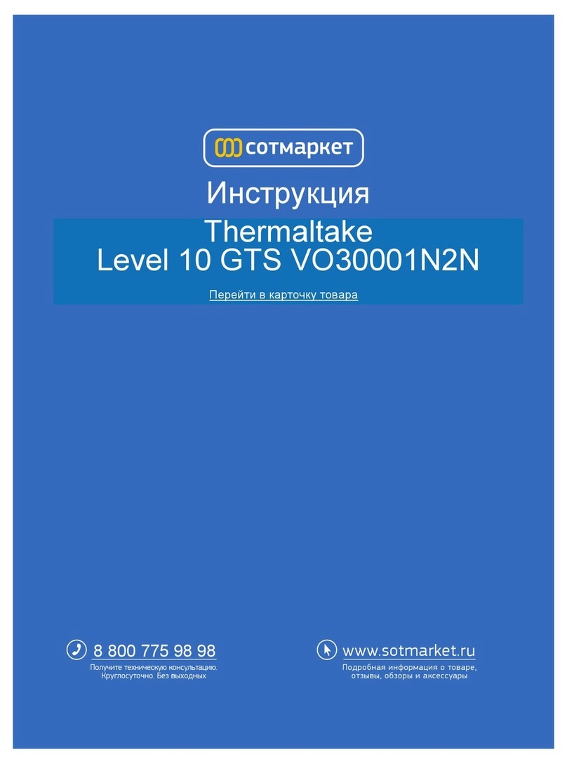 Thermaltake GTS VO3000 Series User manual Thermaltake GTS VO3000 Series User manual