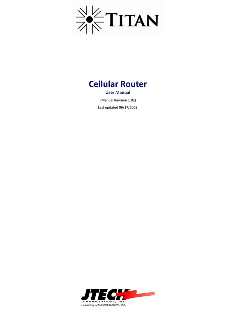 J-TECH Titan Cellular Router User manual