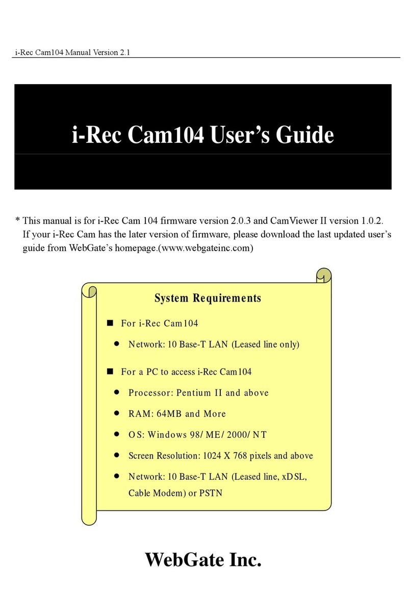 i-Rec Cam104 user guide