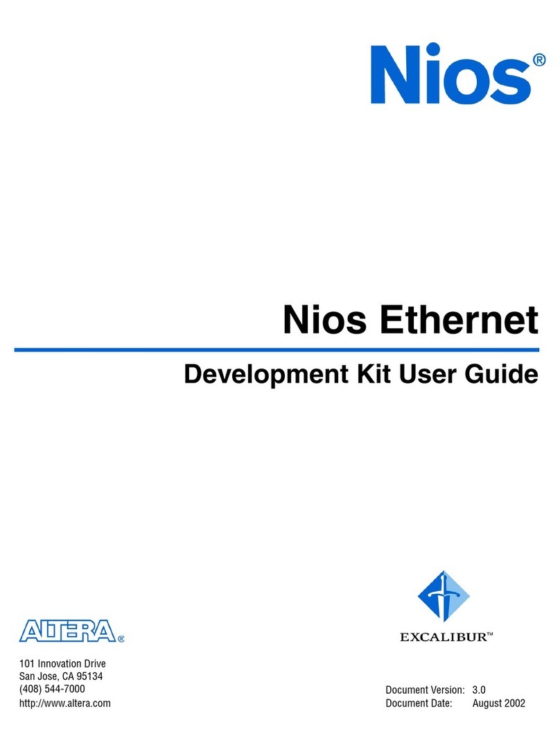 Altera Nios Ethernet user guide