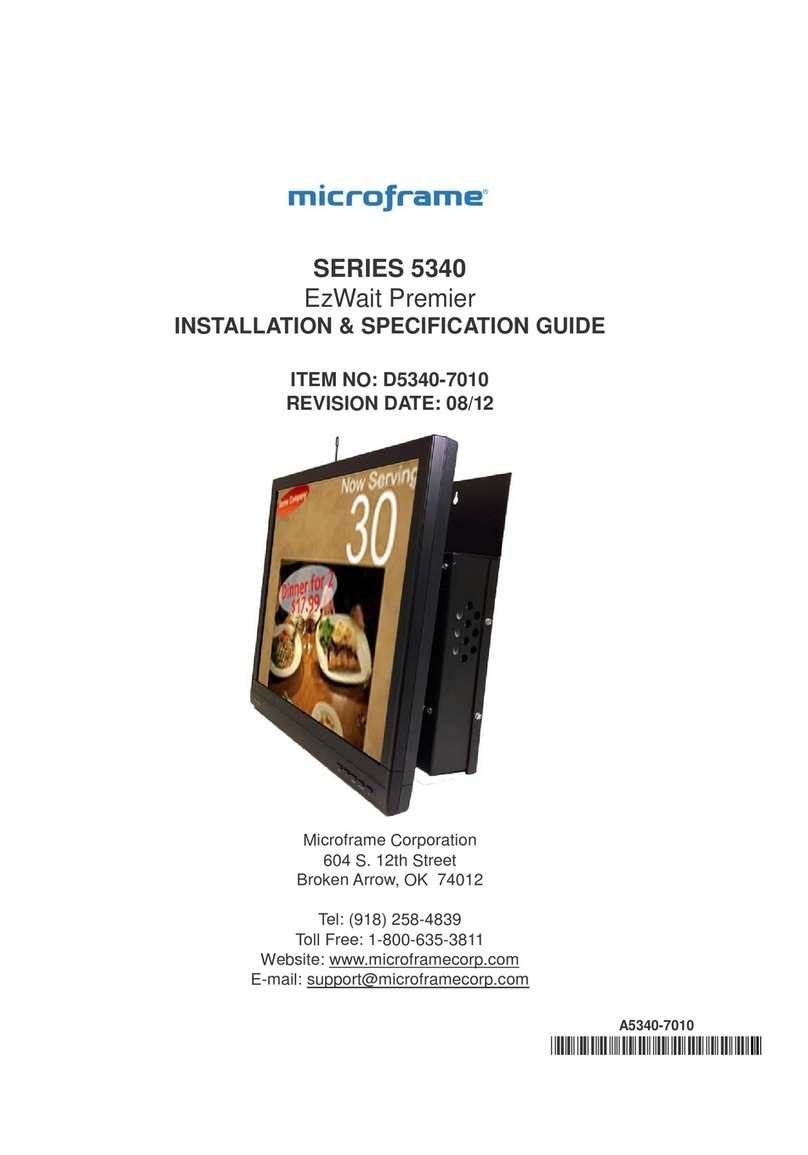 Microframe Corporation D5340 User manual Microframe Corporation D5340 User manual