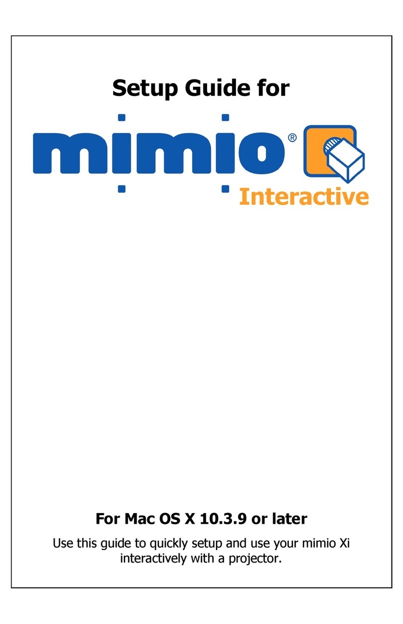 Touchboards mimio Xi User manual