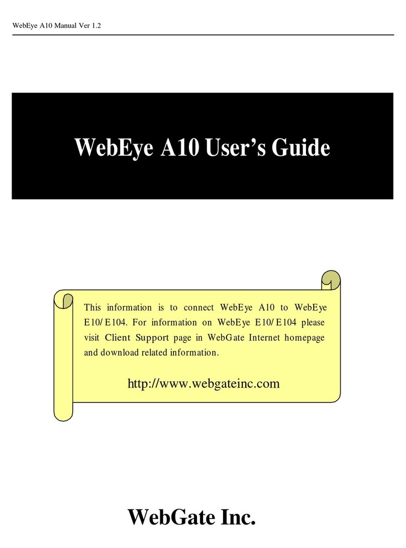 WebGate WebEye A10 User manual