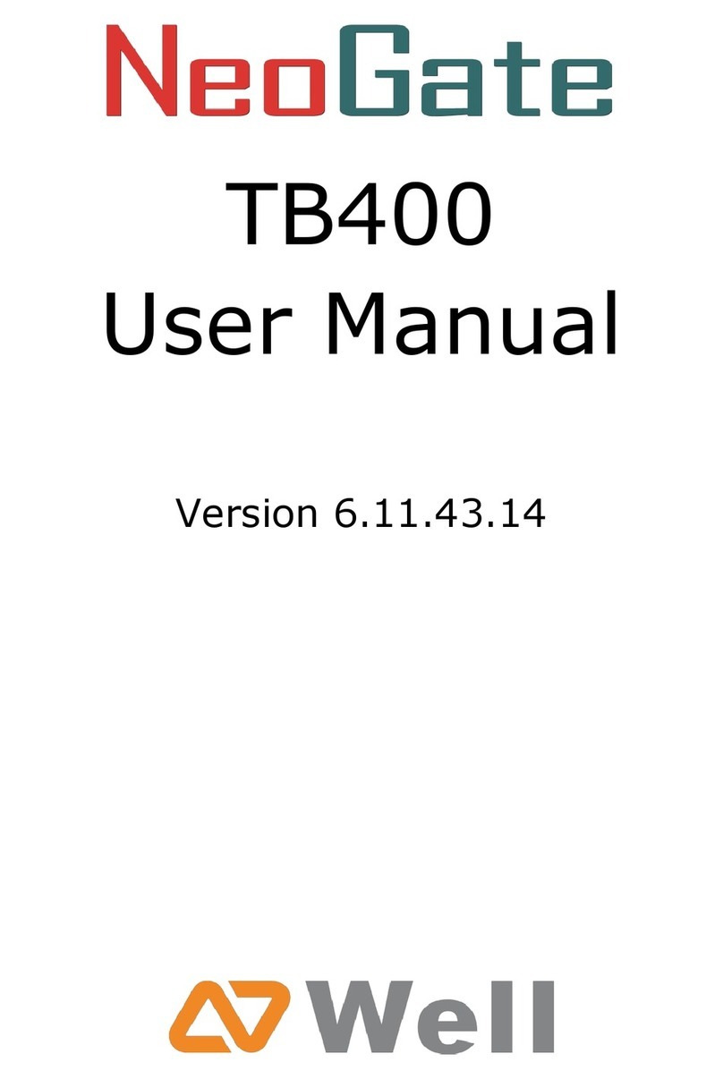 Well NeoGate TB400 user manual