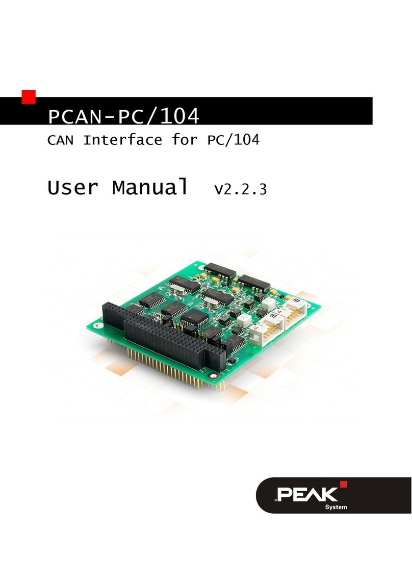 Peak PCAN-PC/104 Series user manual