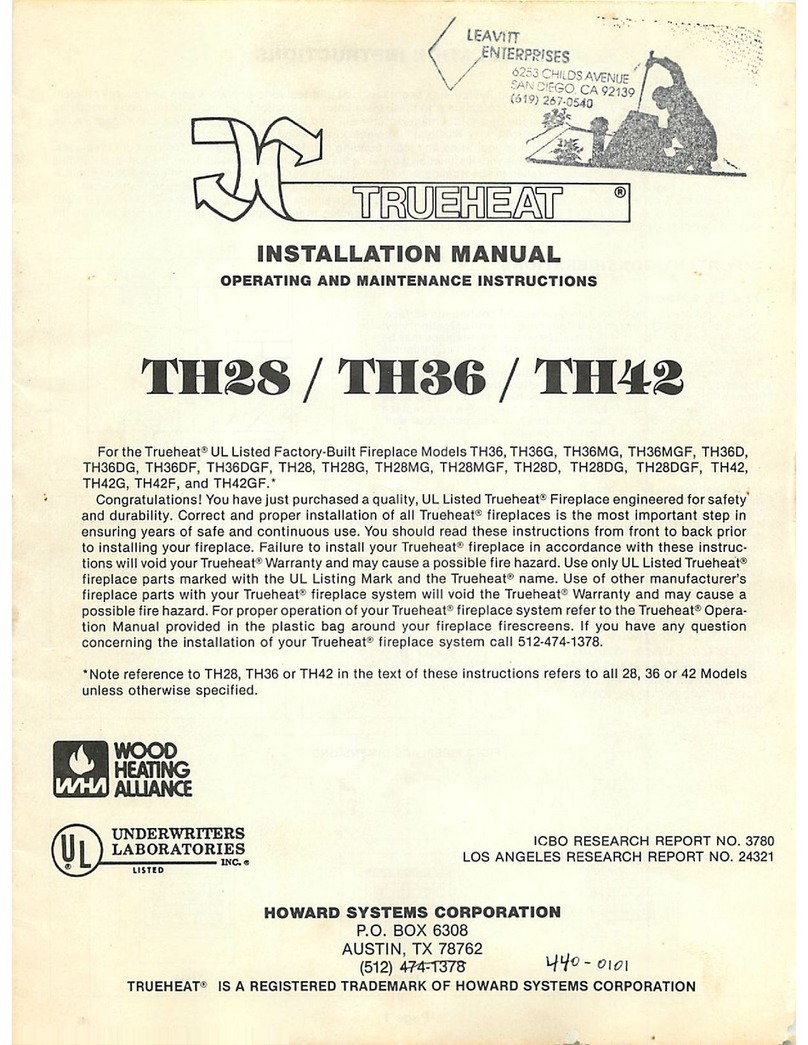 Trueheat TH36 installation manual