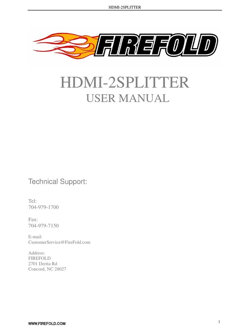 FIREFOLD HDMI-2SPLITTER user manual