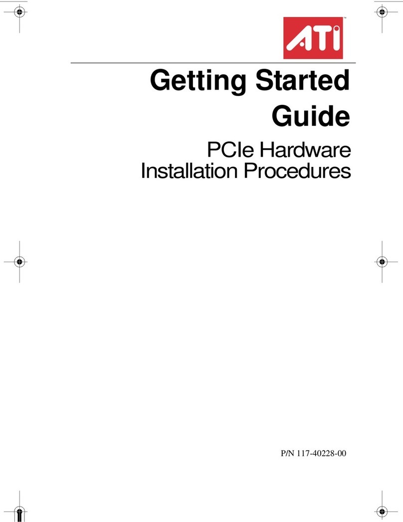 ATI Technologies Radeon X1900G5 Getting started guide