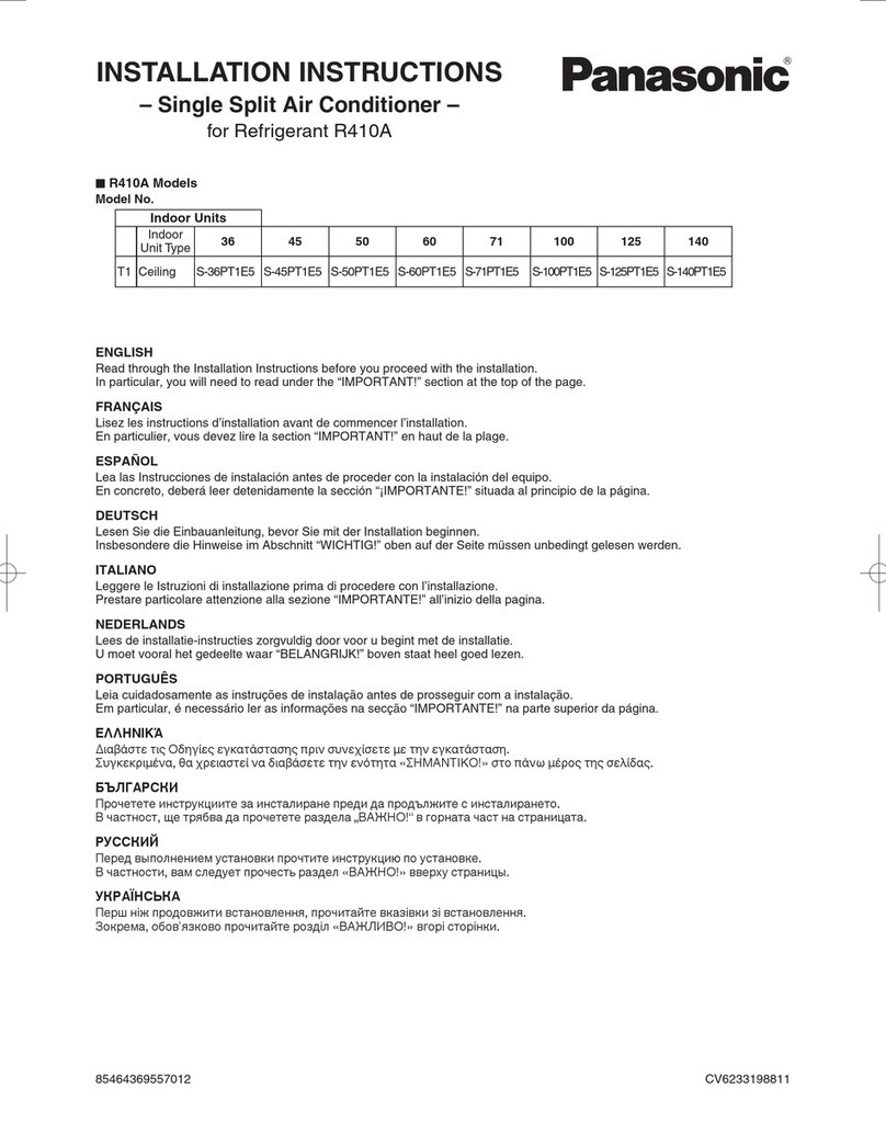 Panasonic S-36PT1E5 User manual