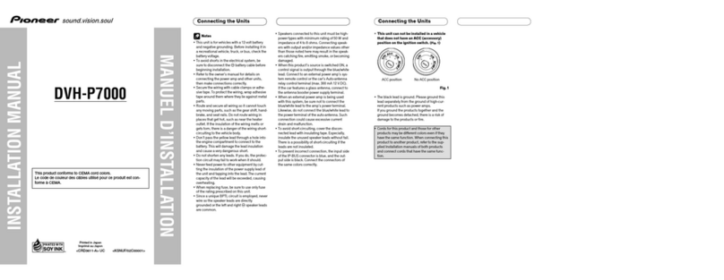Pioneer DVH-P7000 User manual