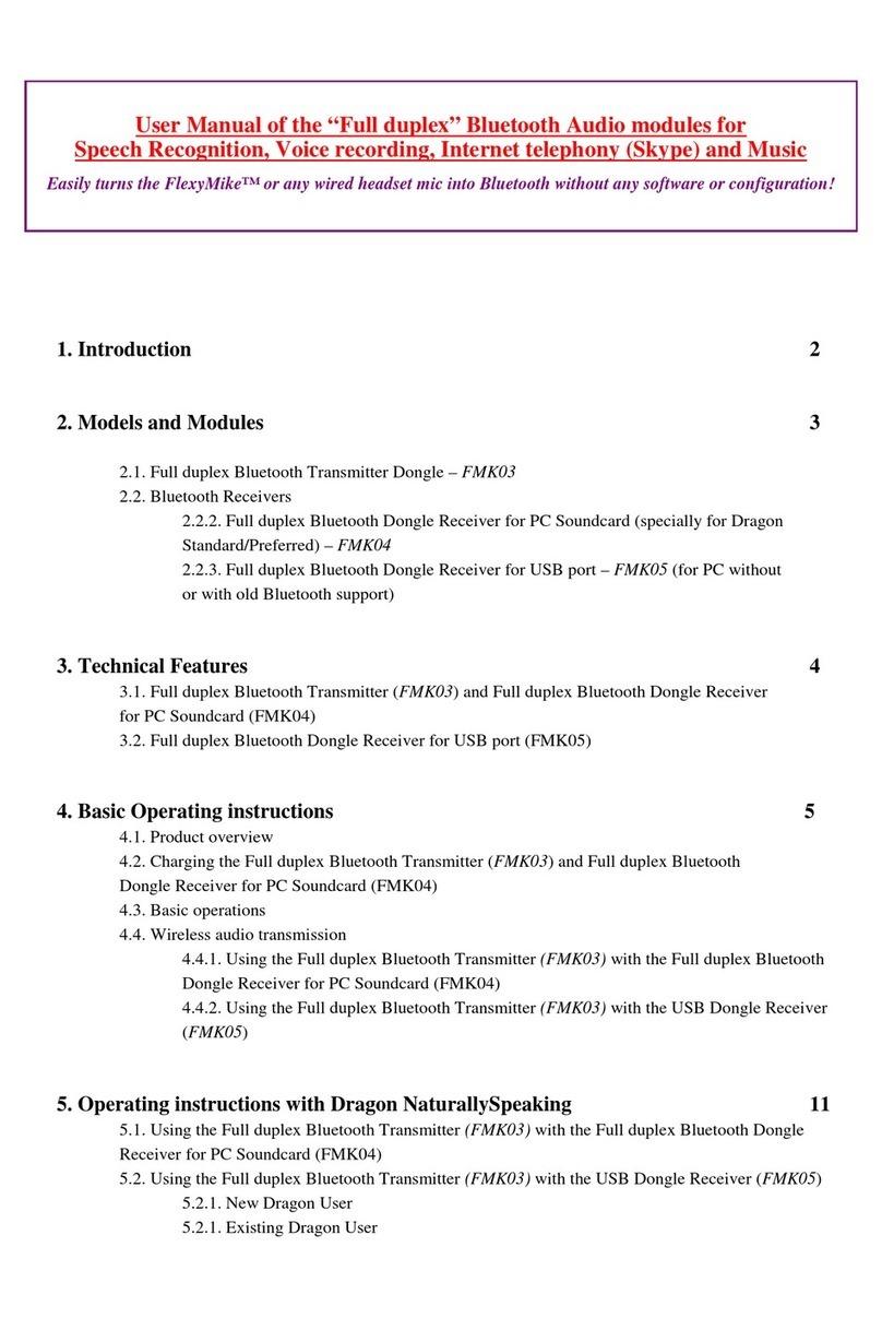 SpeechWare FlexyMike FMK03 user manual