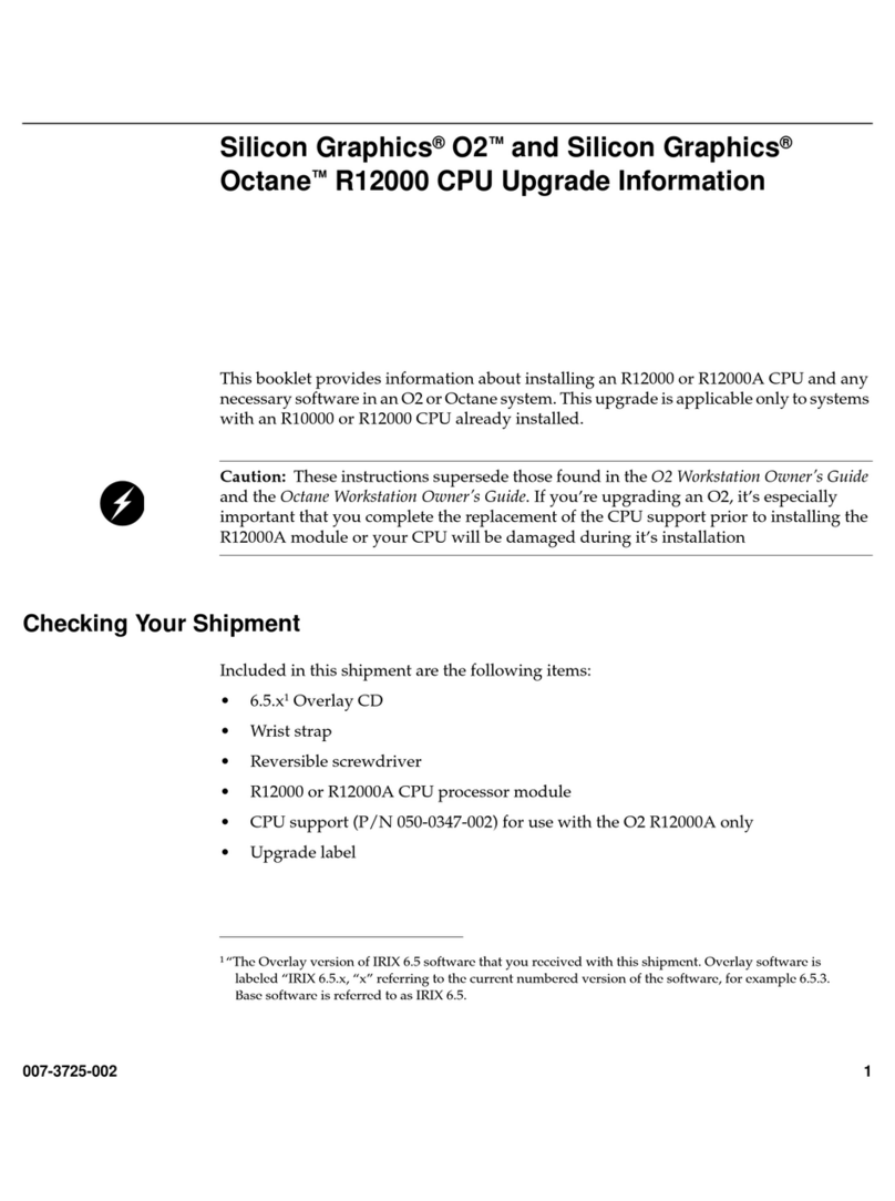 Silicon Graphics O2 Quick start guide