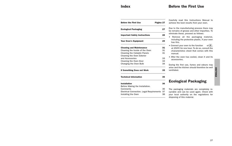 Teka HPE 735 owner's manual