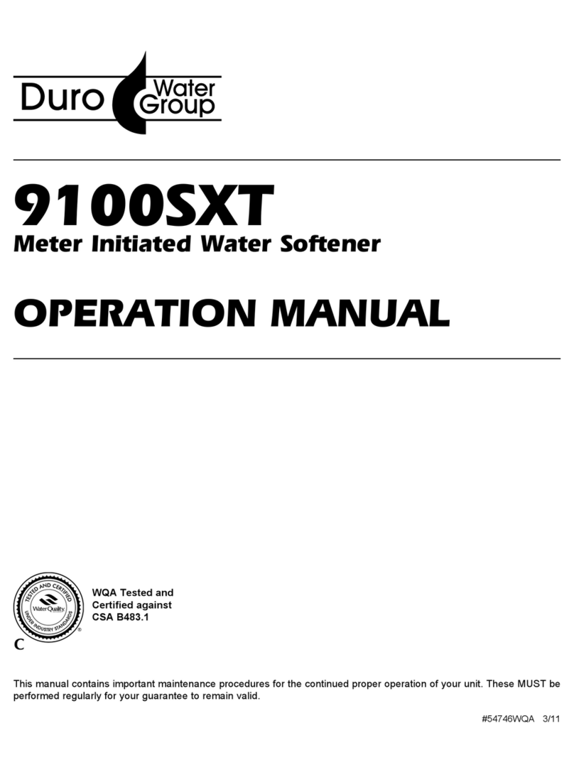 WaterGroup 9100SXT User manual