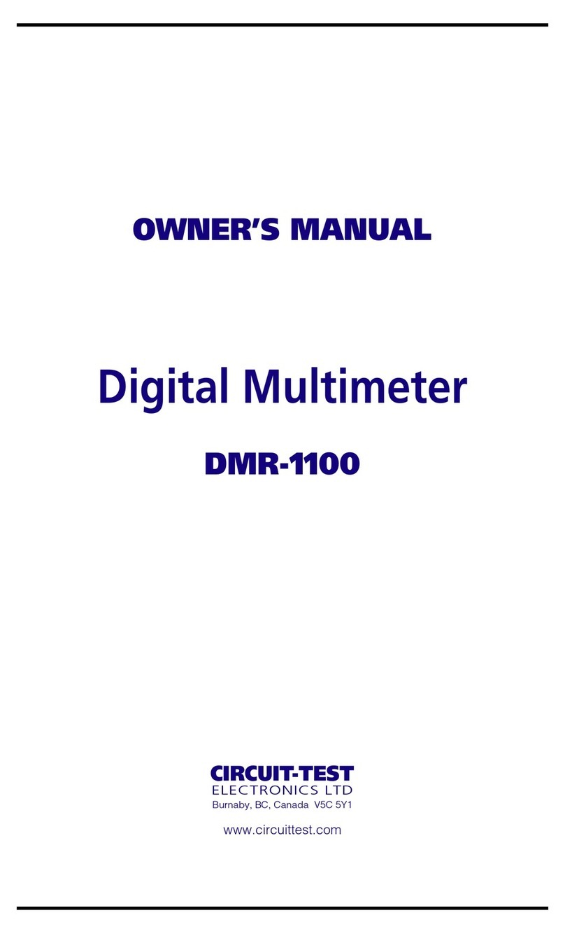 Circuit-test DMR-1100 User manual
