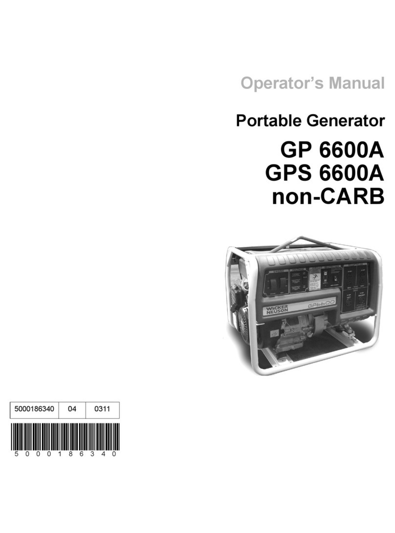 Wacker Neuson GP 6600A User manual