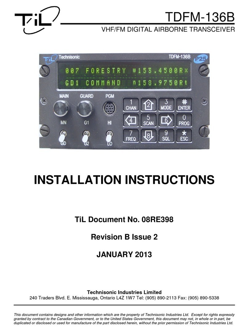 TIL TDFM-136B User manual