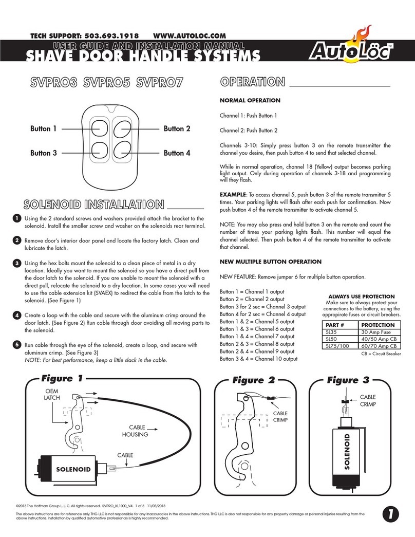 AutoLoc SVPRO3 User guide and installation manual
